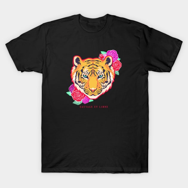 Sauvage et Libre Tiger T-Shirt by Tyre Boone Goods & Apparel